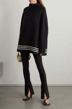 Wholesale 🤩 KHAITE Sonya Striped Cashmere Turtleneck Sweater ❤️ -Khaite Store w920 q60 732