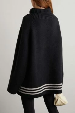 Wholesale 🤩 KHAITE Sonya Striped Cashmere Turtleneck Sweater ❤️ -Khaite Store w920 q60 733