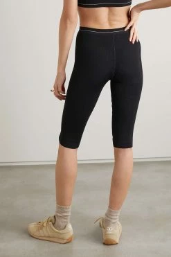 Outlet 💯 KHAITE Harden Intarsia Ribbed Stretch-jersey Shorts 💯 -Khaite Store w920 q60 739