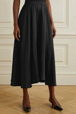 Promo 🧨 KHAITE Neve Cropped Pleated Satin Culottes 😉 -Khaite Store w920 q60 749