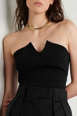 Brand new ⭐ KHAITE Punto Strapless Stretch-knit Top 😀 10 Brand new ⭐ KHAITE Punto Strapless Stretch-knit Top 😀 -Khaite Store w920 q60 75