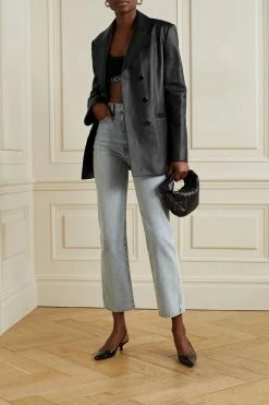 Hot Sale ๐คฉ KHAITE Johnson Leather Blazer โ 9 Hot Sale ๐คฉ KHAITE Johnson Leather Blazer โ -Khaite Store w920 q60 760