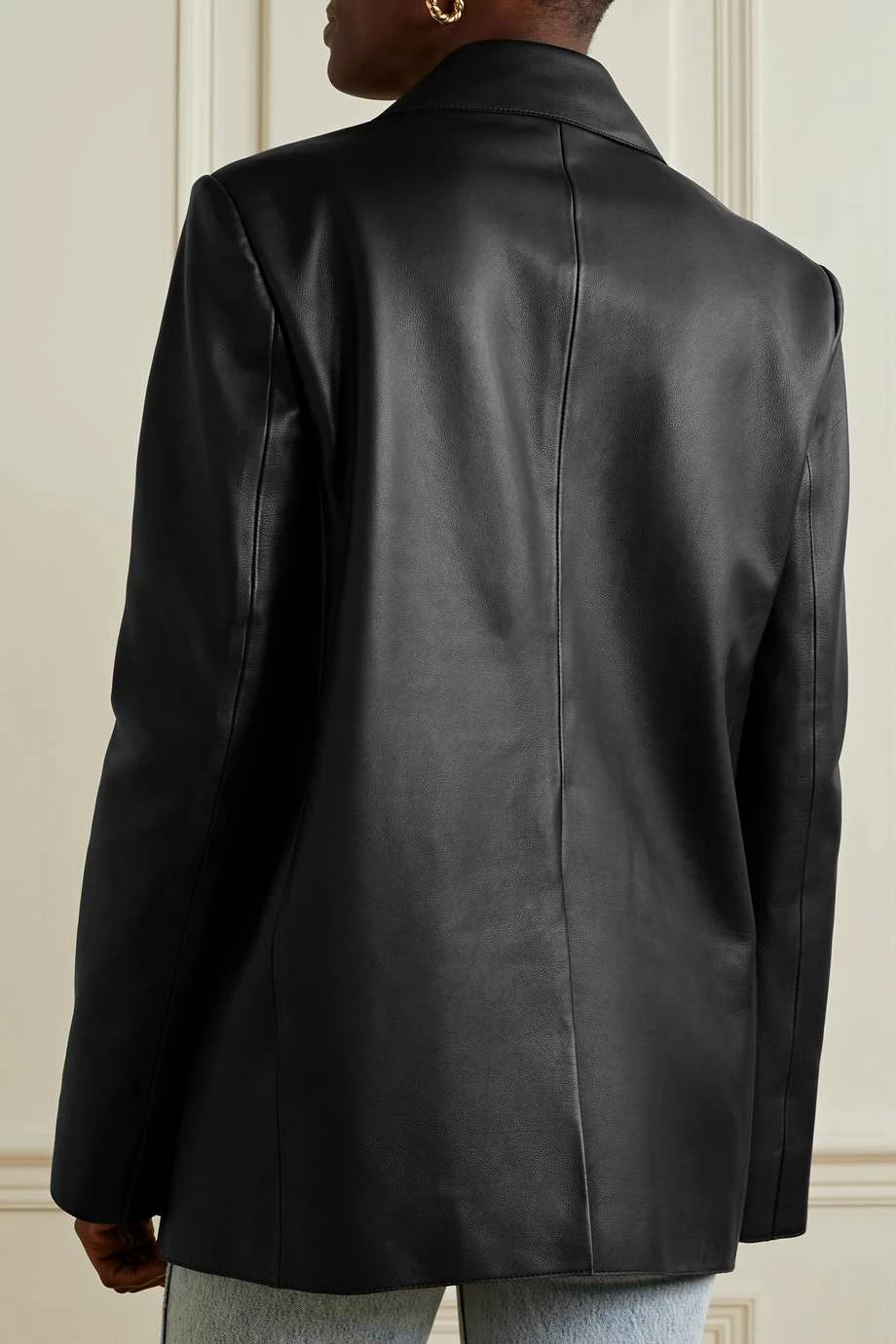Hot Sale ๐คฉ KHAITE Johnson Leather Blazer โ 6 Hot Sale ๐คฉ KHAITE Johnson Leather Blazer โ - Image 4