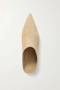 Hot Sale 🧨 KHAITE Cornelia Suede Point-toe Mules ⭐
