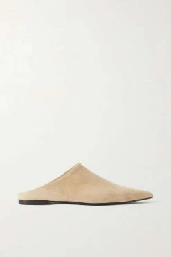 Hot Sale 🧨 KHAITE Cornelia Suede Point-toe Mules ⭐ -Khaite Store w920 q60 783