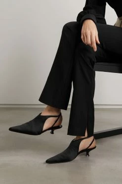 Budget ❤️ KHAITE Lafayette Satin Slingback Pumps 👍 -Khaite Store w920 q60 785