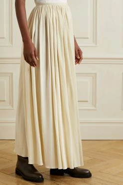 Flash Sale 🧨 KHAITE Lowell Pleated Crepe Maxi Skirt 👍 -Khaite Store w920 q60 790