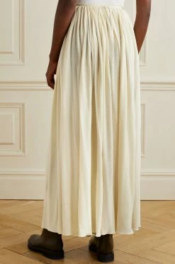 Flash Sale 🧨 KHAITE Lowell Pleated Crepe Maxi Skirt 👍 -Khaite Store w920 q60 791