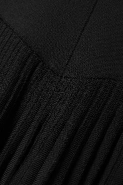 Best Sale ✔️ KHAITE Kaye Pleated Stretch-knit Halterneck Mini ⭐ Dress 😀 -Khaite Store w920 q60 82