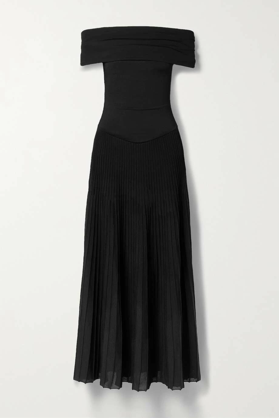 Wholesale ✔️ KHAITE Marca Off-the-shoulder Ribbed Stretch-knit Gown ⌛ 3 Wholesale ✔️ KHAITE Marca Off-the-shoulder Ribbed Stretch-knit Gown ⌛