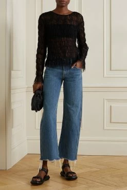 New ✔️ KHAITE Kerrie Frayed Mid-rise Straight-leg Jeans 😀 9 New ✔️ KHAITE Kerrie Frayed Mid-rise Straight-leg Jeans 😀 -Khaite Store w920 q60 859