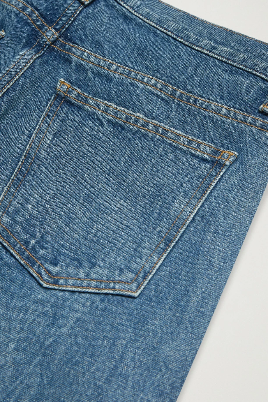 New ✔️ KHAITE Kerrie Frayed Mid-rise Straight-leg Jeans 😀 7 New ✔️ KHAITE Kerrie Frayed Mid-rise Straight-leg Jeans 😀 - Image 5