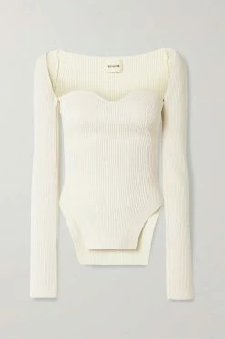 Best Pirce 🔔 KHAITE Maddy Ribbed-knit Sweater 🎉