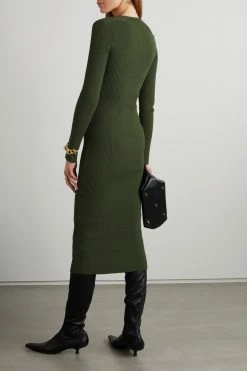 Best reviews of ✔️ KHAITE Alessandra Ribbed-knit Midi ✨ Dress ⌛ -Khaite Store w920 q60 882