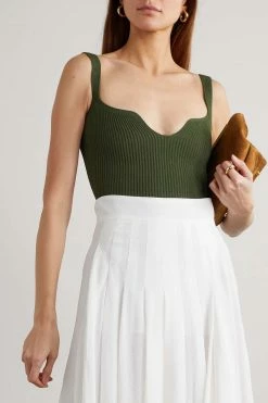 Deals ๐ KHAITE Yves Ribbed-knit Bodysuit ๐ 10 Deals ๐ KHAITE Yves Ribbed-knit Bodysuit ๐ -Khaite Store w920 q60 897