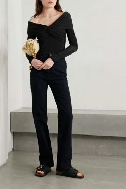 Best Pirce ✨ KHAITE Cibo Off-the-shoulder Twisted Stretch-jersey Bodysuit ⌛ -Khaite Store w920 q60 9