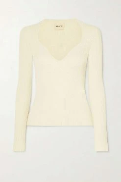 Brand new ❤️ KHAITE Kirah Ribbed-knit Sweater ⭐