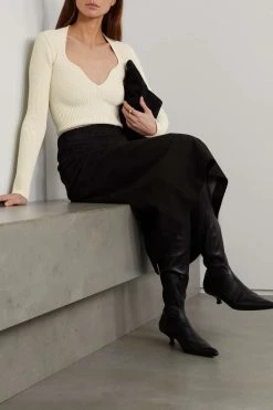 Brand new ❤️ KHAITE Kirah Ribbed-knit Sweater ⭐ -Khaite Store w920 q60 911