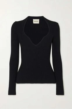Best Pirce ✔️ KHAITE Kirah Ribbed-knit Sweater 🤩