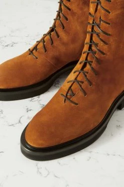 Cheapest 😀 KHAITE Conley Suede Ankle 🧨 Boots ⌛ -Khaite Store w920 q60 933