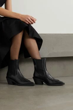 Cheapest 💯 KHAITE Charleston Leather Chelsea Boots 👍 -Khaite Store w920 q60 935