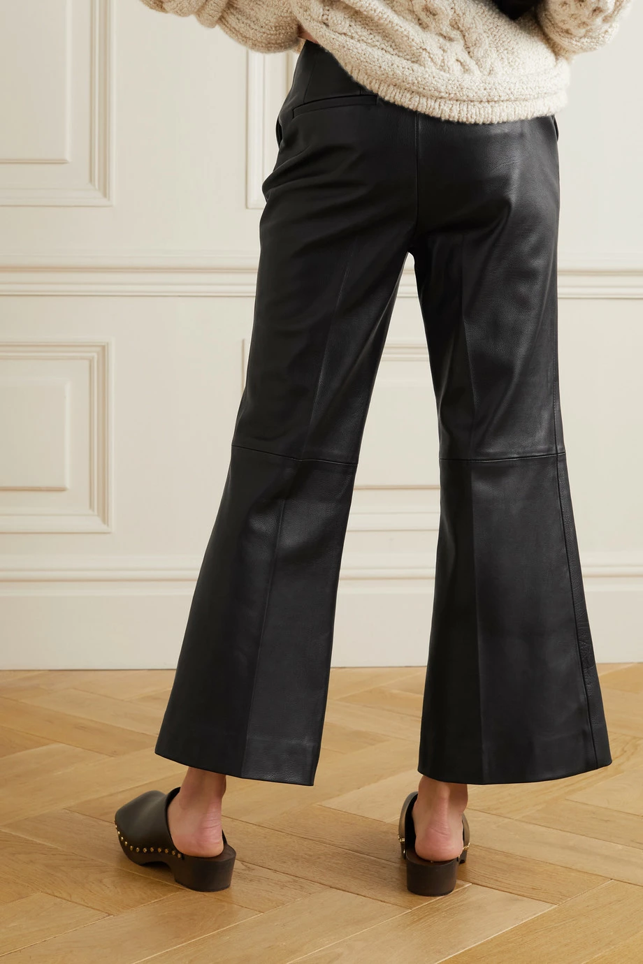 Deals 🧨 KHAITE Haley Cropped Leather Flared Pants ❤️ 5 Deals 🧨 KHAITE Haley Cropped Leather Flared Pants ❤️ - Image 3