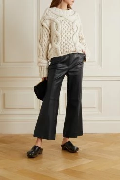 Deals 🧨 KHAITE Haley Cropped Leather Flared Pants ❤️ 11 Deals 🧨 KHAITE Haley Cropped Leather Flared Pants ❤️ -Khaite Store w920 q60 981