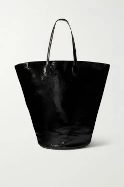 Best Sale ❤️ KHAITE Osa Large Patent-leather Tote 🧨